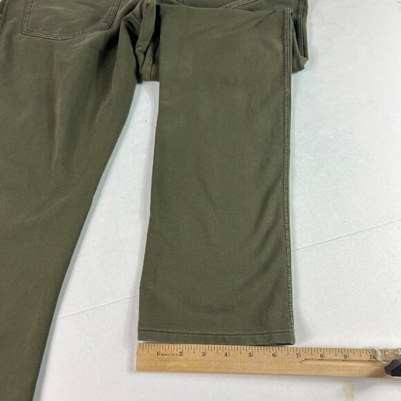 Swet Tailor Pants Men's 33x30* Slim Straight Green Stretch Chinos Tag 32x32 - Picture 11 of 16